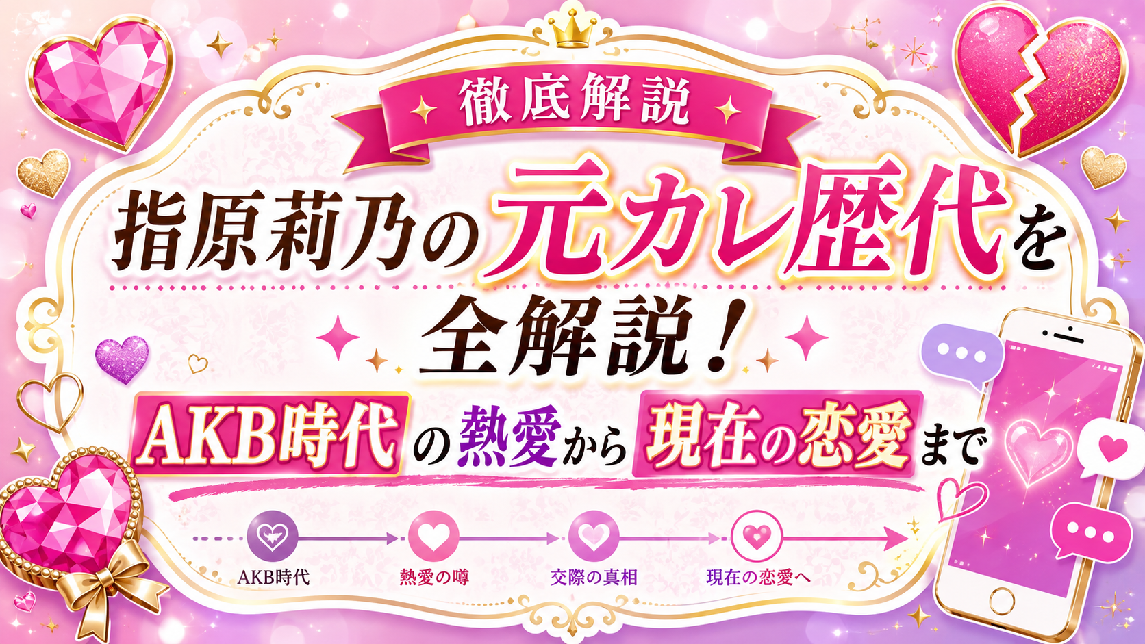 指原莉乃の元カレ歴代を全解説！AKB時代の熱愛から現在の恋愛まで