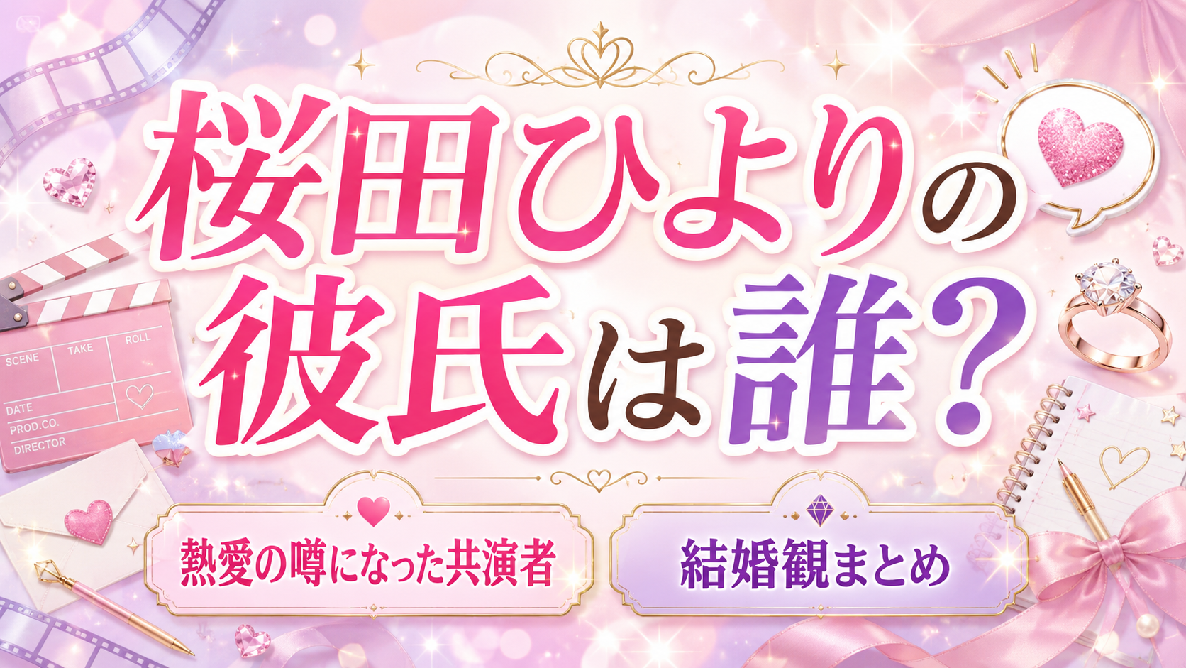 桜田ひよりの彼氏は誰？熱愛の噂になった共演者と結婚観まとめ