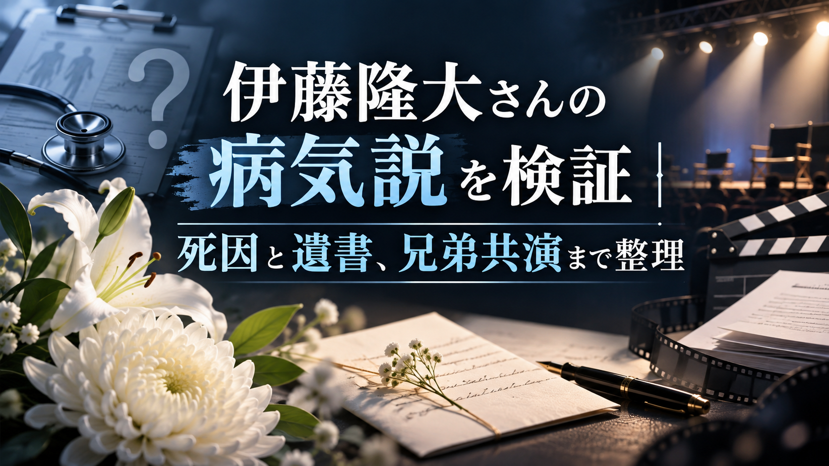 伊藤隆大さんの病気説を検証｜死因と遺書、兄弟共演まで整理