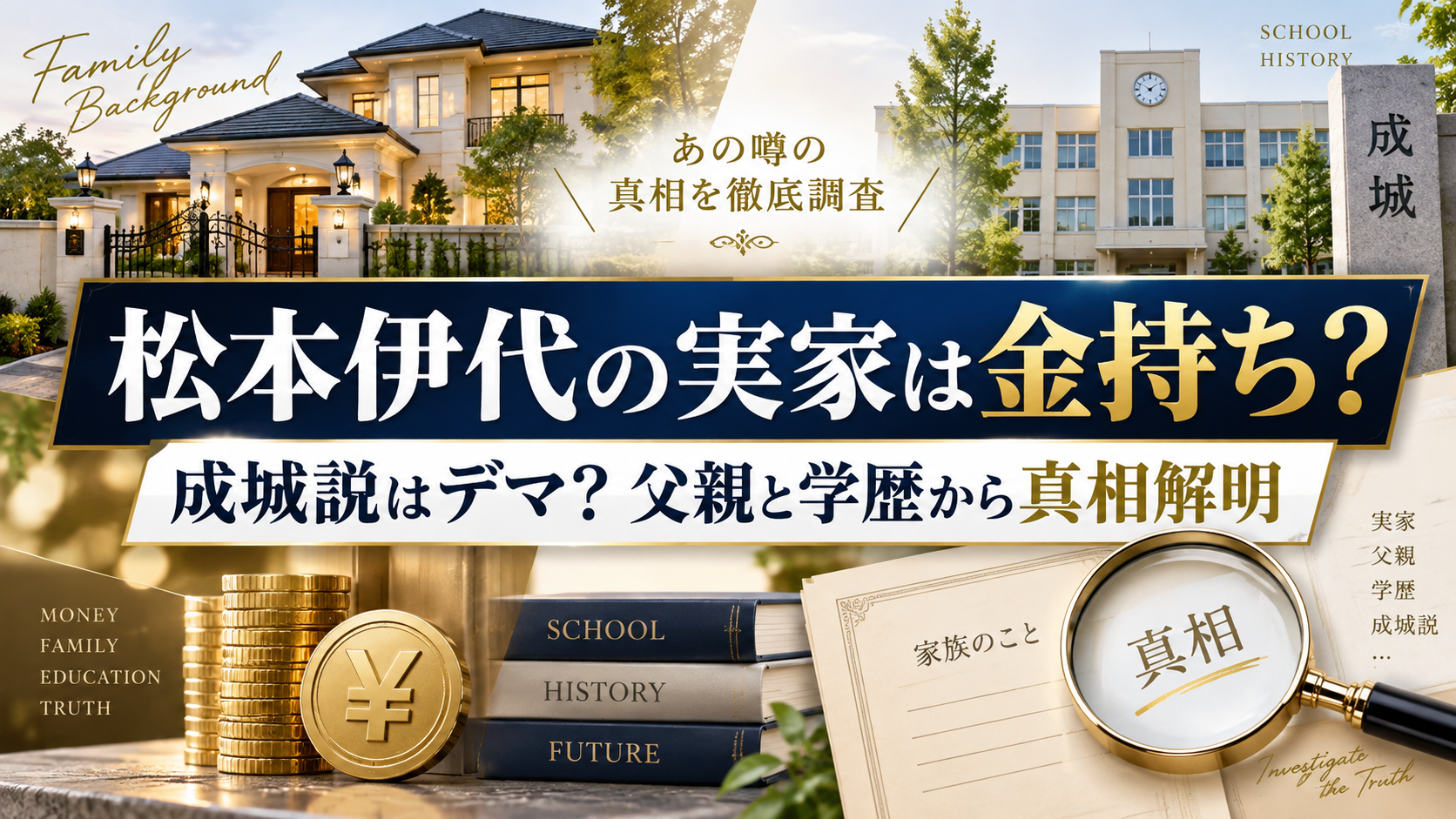 松本伊代の実家は金持ち？成城説はデマ？父親と学歴から真相解明